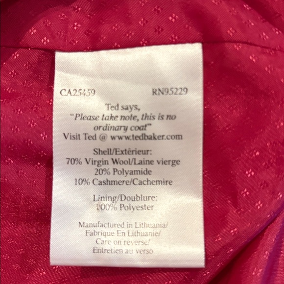 Ted Baker Women's Vibrant Pink Blazer - Picture 5 of 6